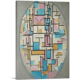 Composition in Oval with Color Planes 1914