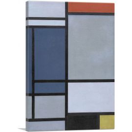 Composition with Red, Blue, Black, Yellow, and Gray 1921