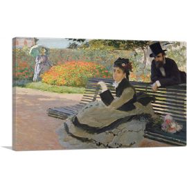 Camille Monet on a Bench