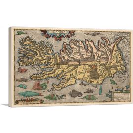 Map of Iceland 1585
