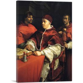 Portrait of Pope Leo X with Two Cardinals 1519