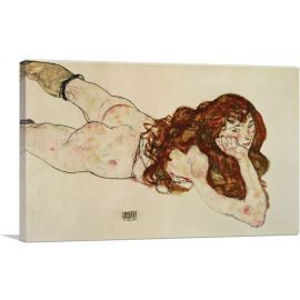 Female Nude on Her Stomach 1917