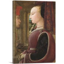 Portrait Of a Woman With a Man At a Casement 1440