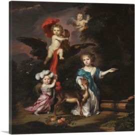 Four Children As Ceres Ganymede Cherub Diana