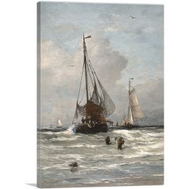 Return Of The Fishing Fleet In Scheveningen 1831