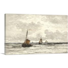 Fishing Boats On The Breakers 1915