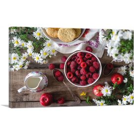 Raspberry With Milk And Cookies Home decor