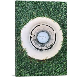 Golf Ball Aerial View Hole in One