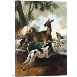 A Deer Chased By Dogs 1725
