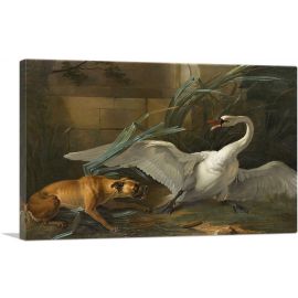 Swan Attacked By a Dog 1745