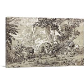 Combat Of Lions And Bears 1753