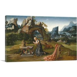 St. Jerome Praying And a Landscape 1525