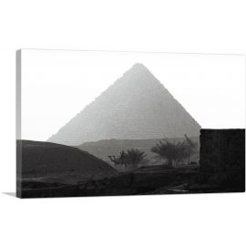 Black and White Pyramid in Cairo Egypt