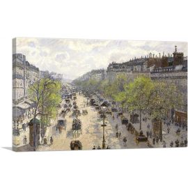 Boulevard De Montmartre Spring Morning Street View Hotel Window 1897