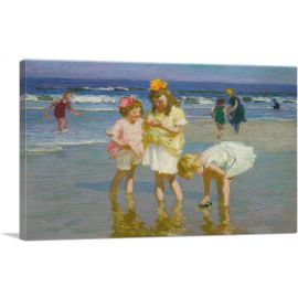 Three Girls By The Seashore