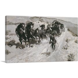 Right Of Road A Hazardous Encounter On Rocky Mountain Trail 1900