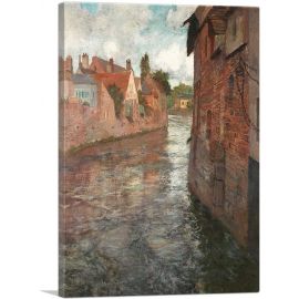 Old Houses At Somme In Abbeville 1894-1-Panel-40x26x1.5 Thick