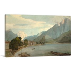 A View Of Domaso On Lake Como 1781