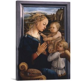 Madonna And Child With Two Angels