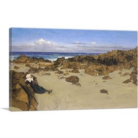 Coast Of Brittany Alone With The Tide 1861