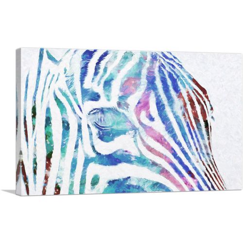 Colorful Zebra Painted Home decor