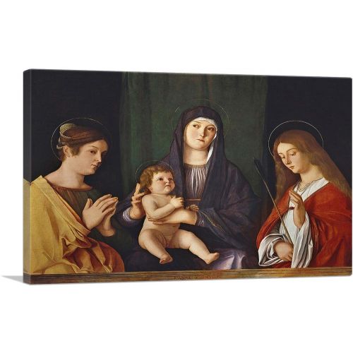 The Virgin And Child Between Two Saints