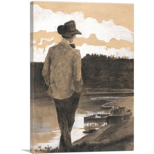 Young Man On a Riverbank 1902