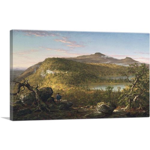 View Of Two Lakes Mountain House Catskill Mountains Morning 1844