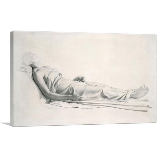 Drapery Study For Figure Of Dying Mary Magdalen 1815