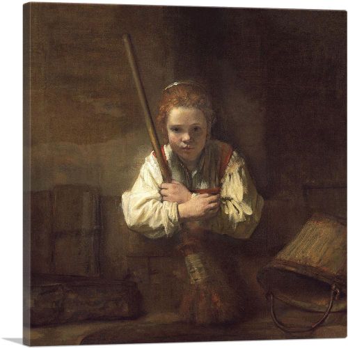 Girl With a Broom