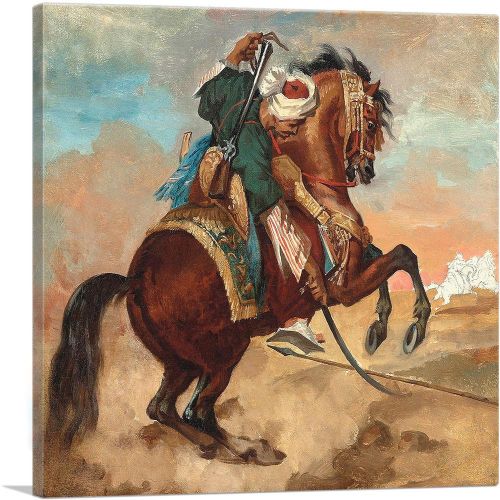 Turk Riding a Burned Chestnut Horse 1810