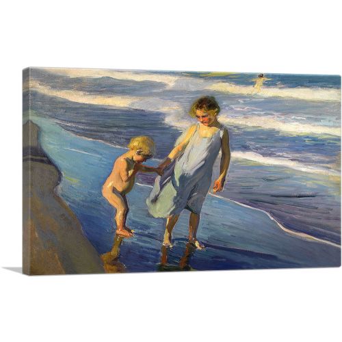 Valencia - Two Children on a Beach
