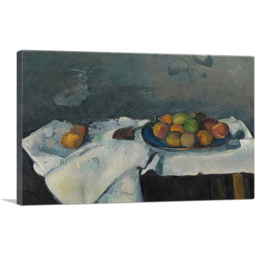 Still Life Plate of Peaches 1880