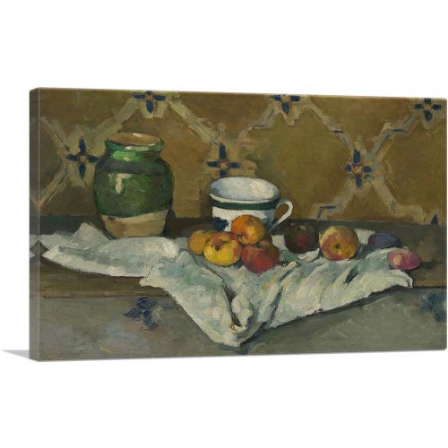 Still Life with Jar, Cup, and Apples 1887