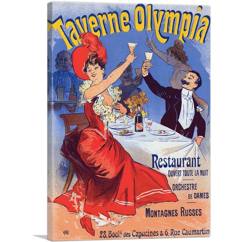 Affiche Pour La Taverne Olympia