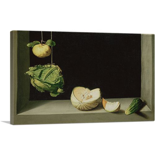 Still Life With Quince, Cabbage, Melon and Cucumber 1602
