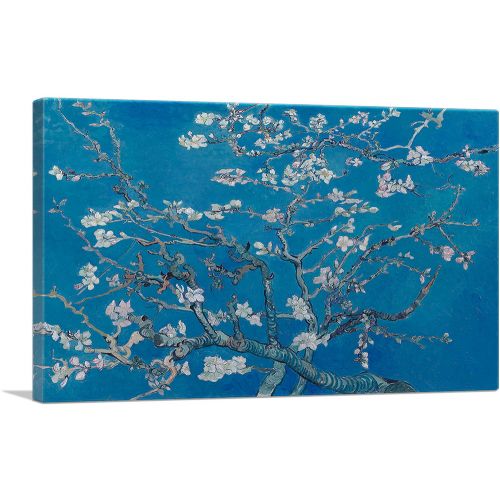 Branches with Almond Blossom - Blue Rectangle 1890