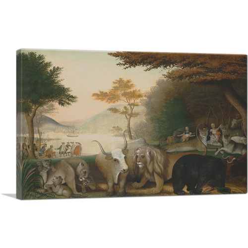 The Peaceable Kingdom with Bear and Longhorn