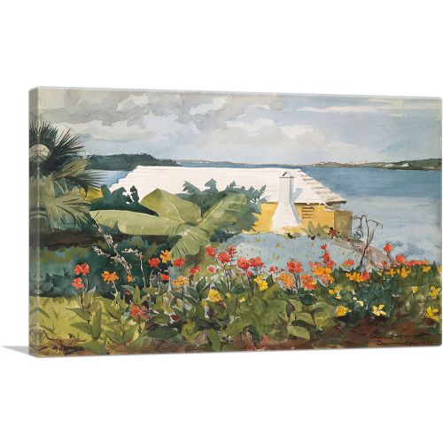 Flower Garden and Bungalow - Bermuda 1899