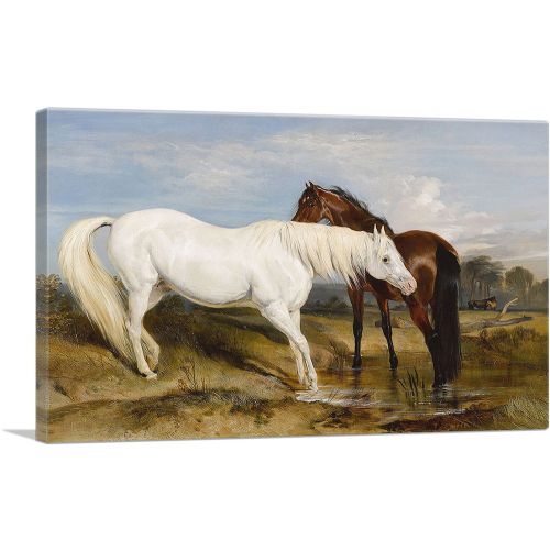 Portrait of an Arab Mare With Her Foal 1825