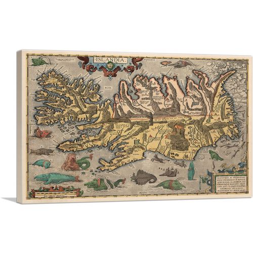 Map of Iceland 1585