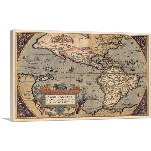 Map of the Americas 1587
