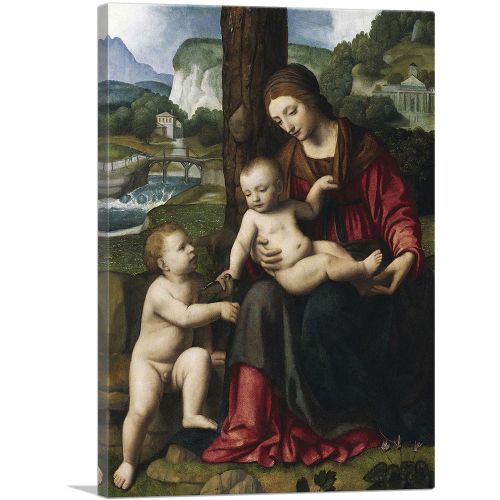 Madonna With Child And Young St John