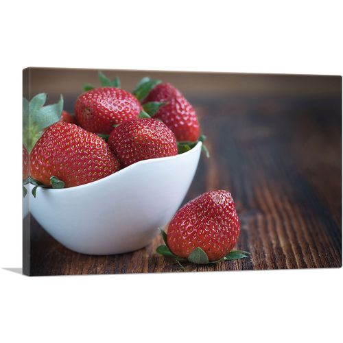 Strawberries In Plate Home decor