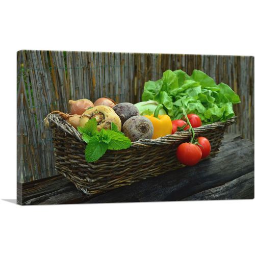 Vegetables In Basket Home decor