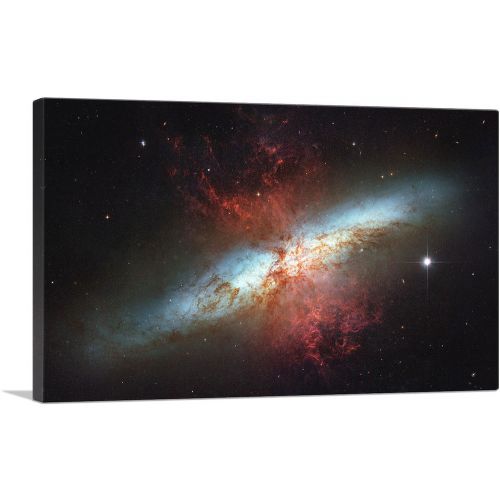 Hubble Telescope Starburst Galaxy Messier 82