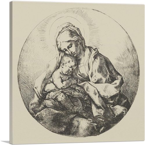 The Virgin Holding The Infant Christ 1600
