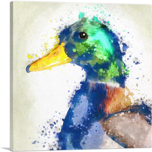 Colorful Duck Painting Home decor