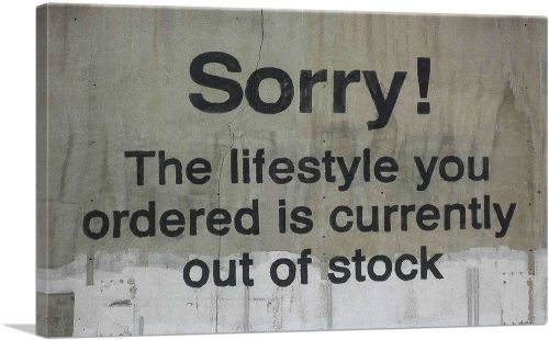 Lifestyle You Ordered Out of Stock