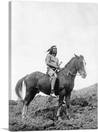 Nez Perce Warrior On Horse